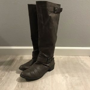 Man Made Leather Riding Boots sz 8